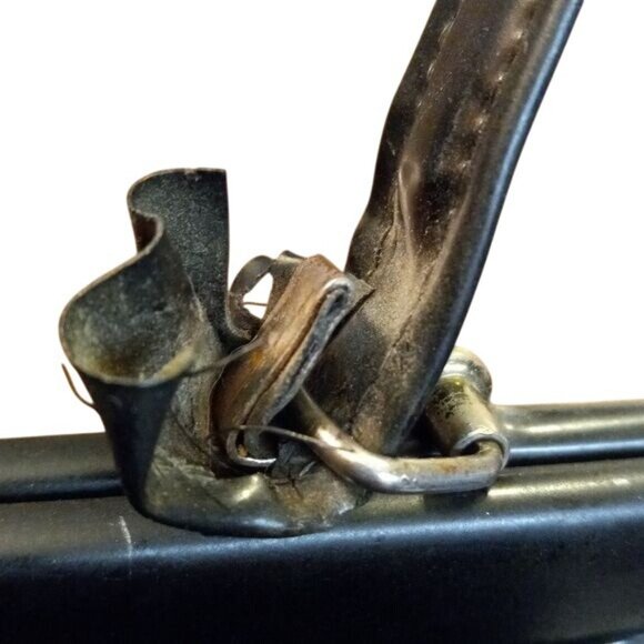 JR Julius Resnick Black Patent Vinyl Handle Bag Kiss-Lock Closure Vintage 1960s - Picture 3 of 7